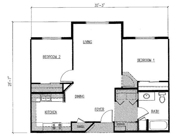 2HAB/1BA - Madison Gardens Senior Community