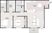 2 Bedroom 2 Bathroom - Lower