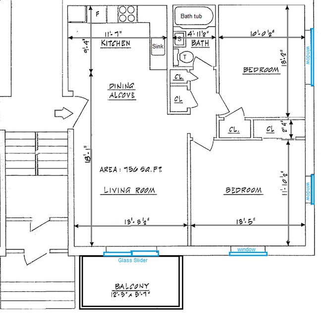 Plano de planta - 99 Pleasant St