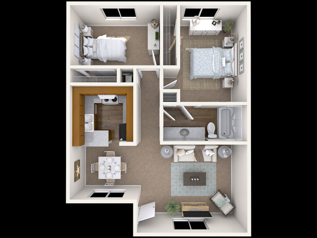 2 Bedroom - 1 Bath - Meadow Wood Apartments