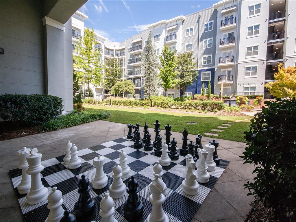 Outdoor Entertaining Spaces with Oversized Chess Game. - The Atlantic Aerotropolis