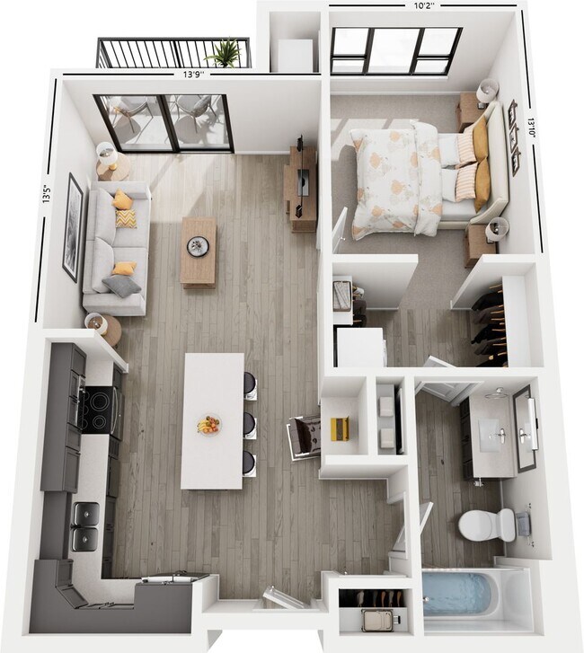 Interior Photo - The Brooks Apartments