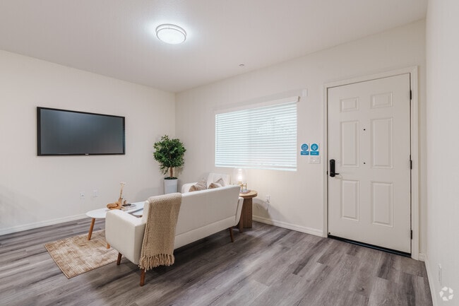 1BR, 1BA - 635SF - Phase 2 - Living Room-2 - Grapevine Villa