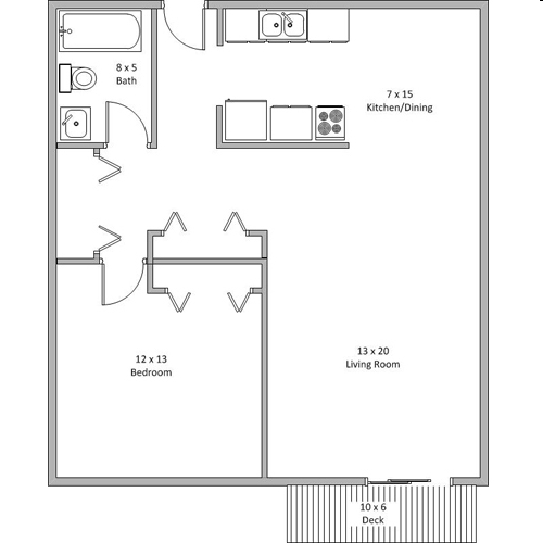 1BR/1BA - 10000 Nicollet