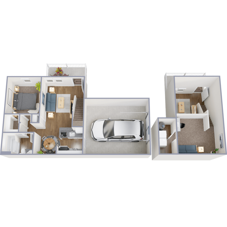 The Village at Avon Apartments – A2 (Townhome with Loft)