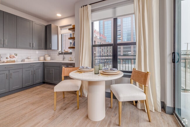 2BR, 2BA - 1072SF - Dining Area - Santa Fe Square Apartments