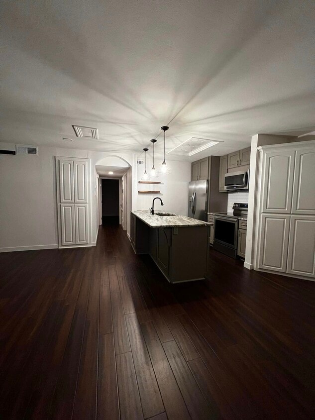 VIew from Main Entry - 2401 Leon St