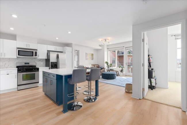 Living/Dining/Kitchen - 3601 Arapahoe Ave Apartment