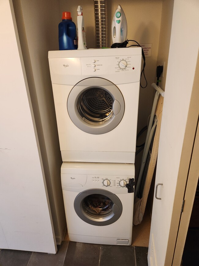 Stacked Washer and Dryer - 432 S Washington Ave