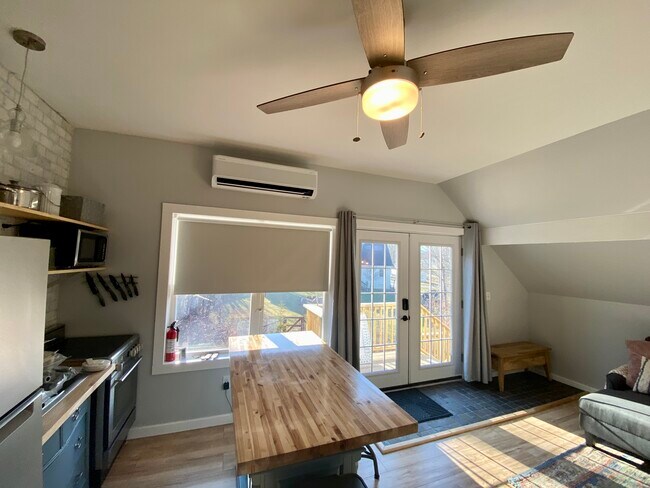 Ceiling fain in great room - 124 Meacham St