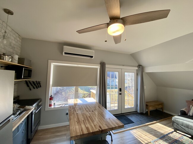 Ceiling fain in great room - 124 Meacham St