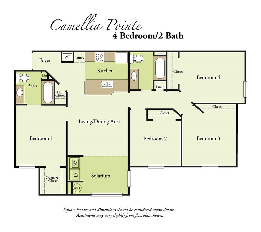 4BR/2BA - Camellia Pointe