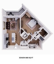 Edison Floorplan - The Ellington