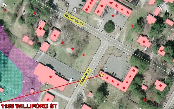 Mapa de la parcela - 1159 Williford St