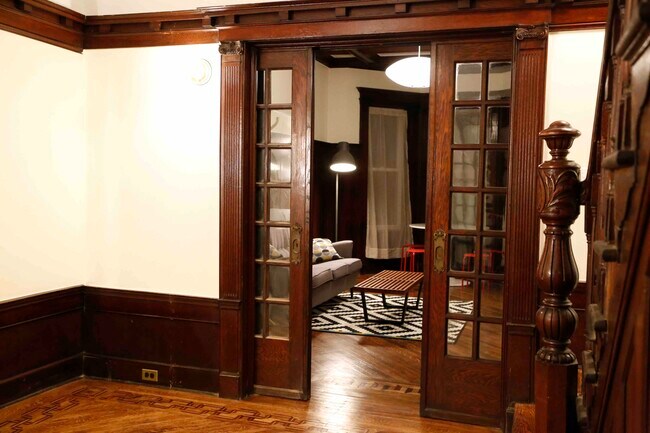 parlor to dining room - 352 Parkside Ave