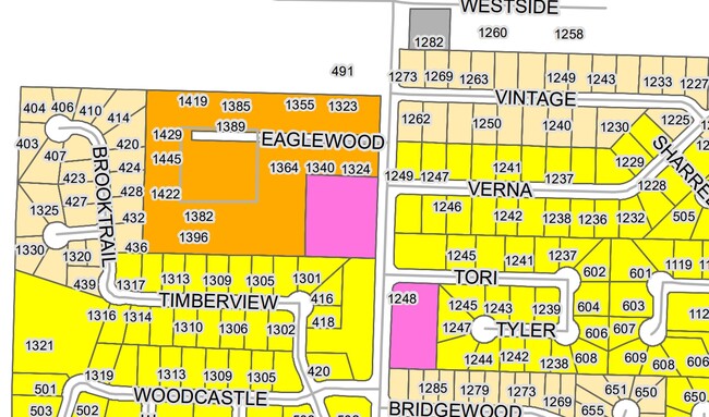 Mapa de Zonificación - Eaglewood Apartments