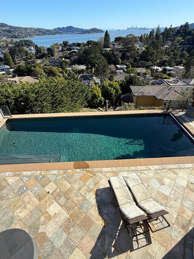 Piscina privada al aire libre: disponible todo el año, climatizada, de borde infinito, con cubierta, juguetes para la piscina y agua salada. - 115 Inez Pl
