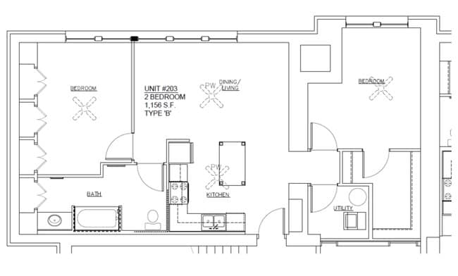 Apartamento #203 - Historic Lincoln School