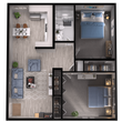 2 Bedroom 1 Bathroom