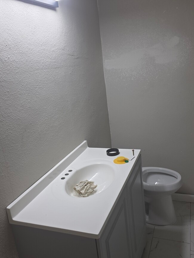 Hall bath still in progress - 4701 Cherry St