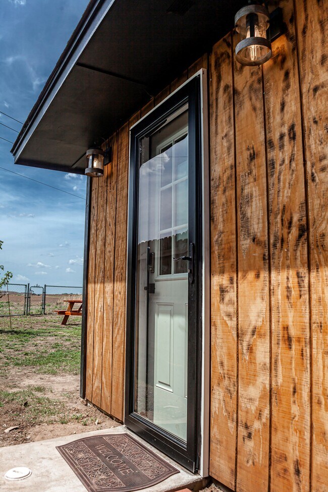 Front entrance with digital keypad - 130 N Keystone Dr