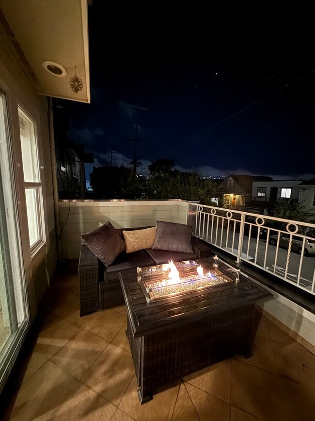 Front Deck with Fire Pit - 119 Peralta Ave