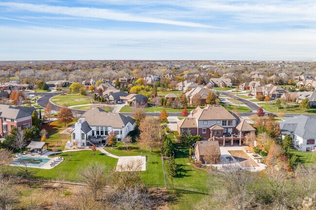 Pools or basketball courts are common in the backyards of Northeast Wichita homes.