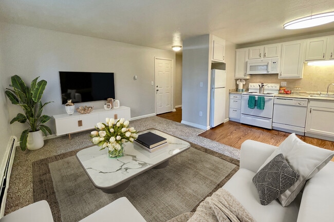 2 habitaciones, 1 baño - Sala de estar - The Stapleton Apartments