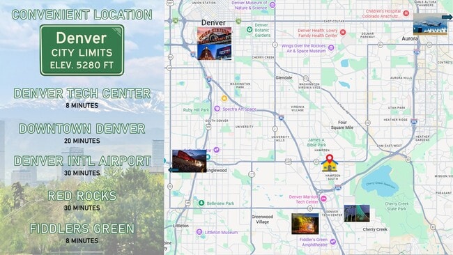 ¡Cerca de las principales zonas y atracciones de Denver, pero con un ambiente de barrio estupendo! - 7896 E Jefferson Pl