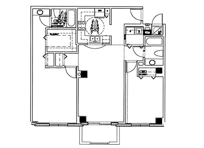 Floor Plan - Model 2B - Vue at Brickell