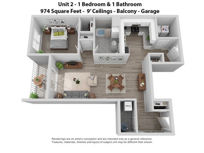 Interior Photo - The Lofts at Kelley Farms