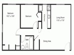 2BR/1BA The Savannah