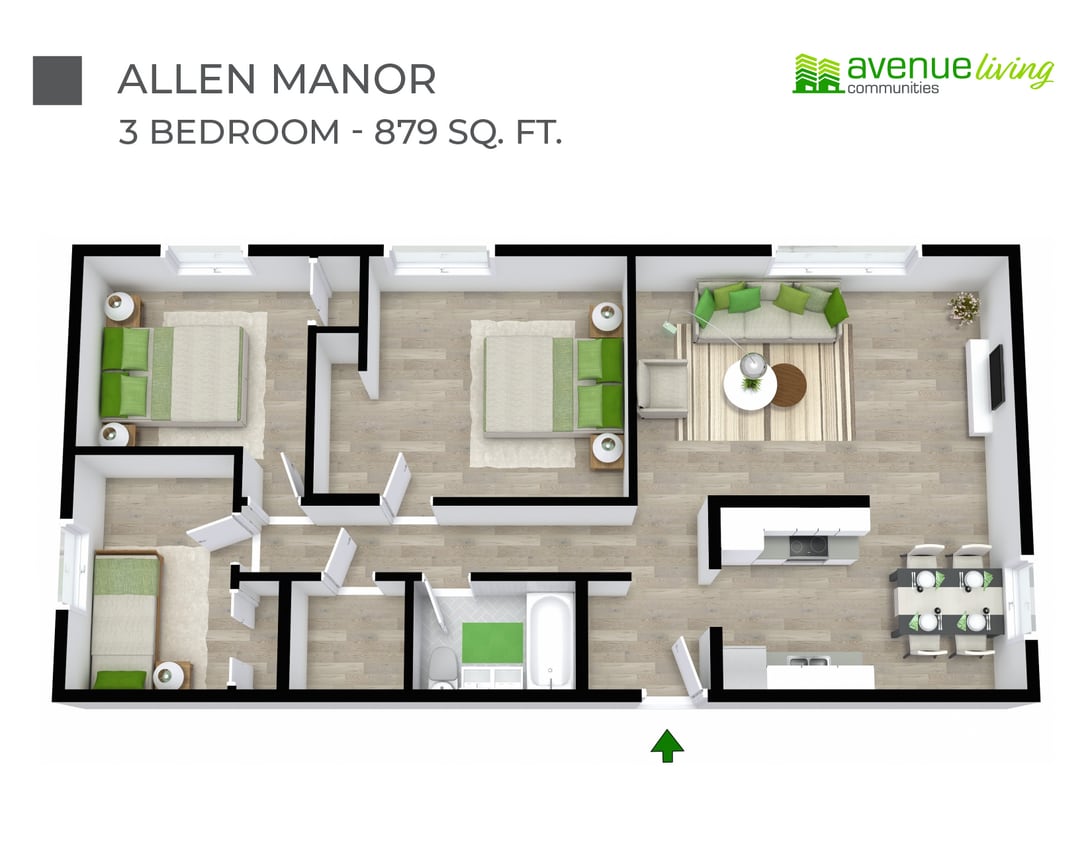 Plan d'étage - Allen Manor