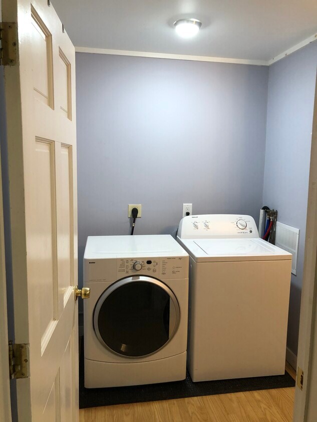 Laundry area dryer and washer - 56 Thomas Point Rd