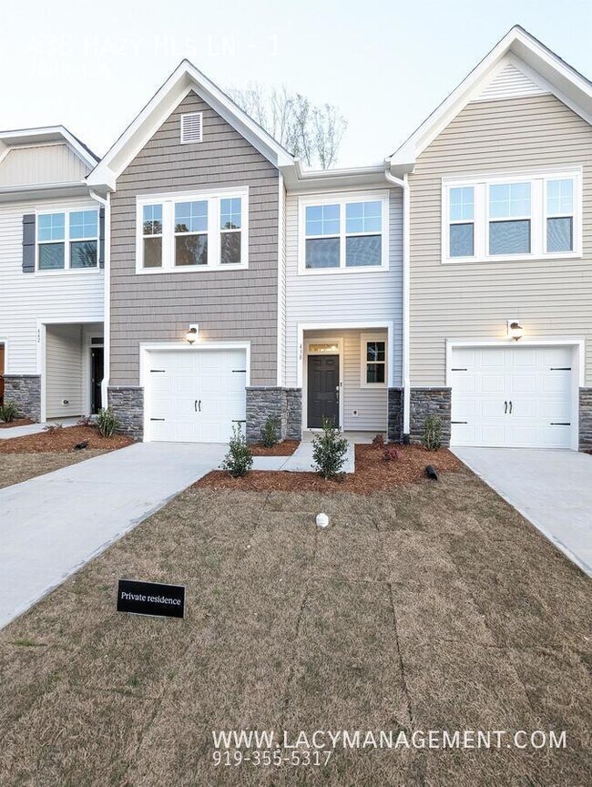 438 Hazy Hls Ln, Garner, NC 27529 Townhome Rentals in Garner NC