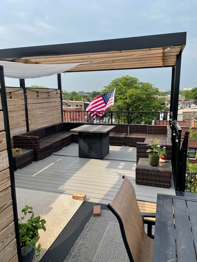 Private Rooftop Deck - 1120 W Armitage Ave