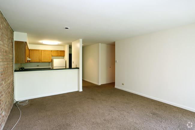 Livingroom/Kitchen - Abbey Apartments at Four Lakes