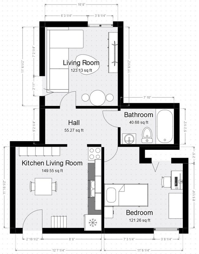 Building Photo - 1 Bedroom Apartment with Livingroom