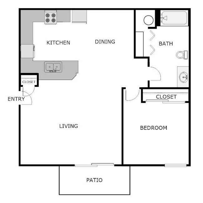 Floorplan - Biscayne Apartments