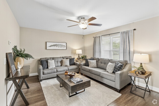 Jackson 2BR, 2BA - 1,334SF - Living Room - Millsprings Townhomes