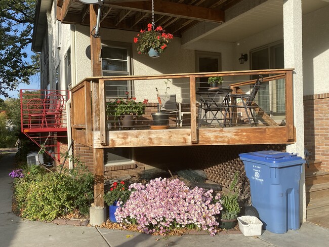 Private deck overlooking garden - 111 W Minnehaha Pky