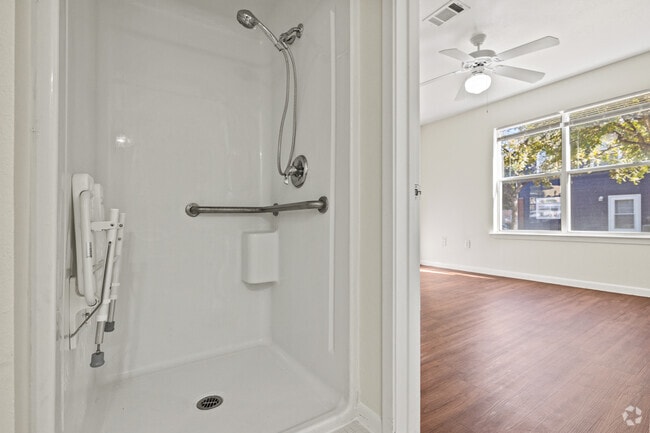 2BR, 2BA - 1,036SF - 1st Bathroom - Asbury Place