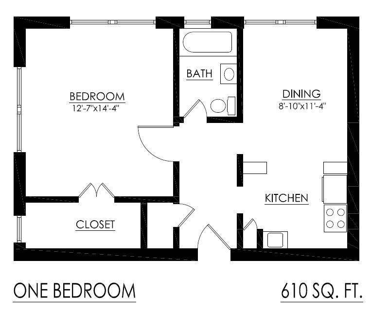 West Shore Manor – 1 Bedroom Standard