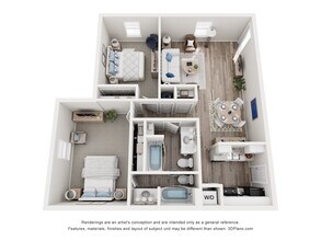 2Br, 2Ba Overview - Arden Landing Apartments