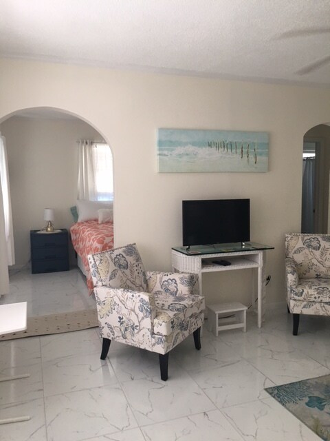 From LR looking into Bedroom, Queen size bed - 649 Royal Palm Blvd
