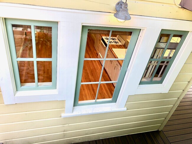 Window views into garden - 1528 Fulton Street