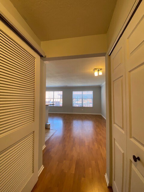 washer dryer in unit, view from hallway - 5 W Lincoln St
