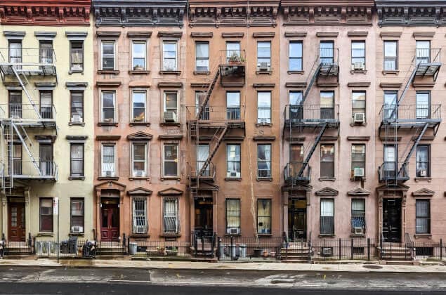 Historic apartments on West 49th Street