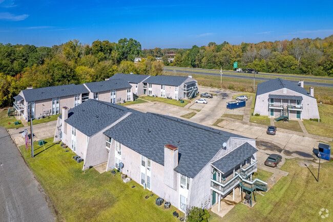 Four Building Campus Aerial - HIDDEN COVE APTS