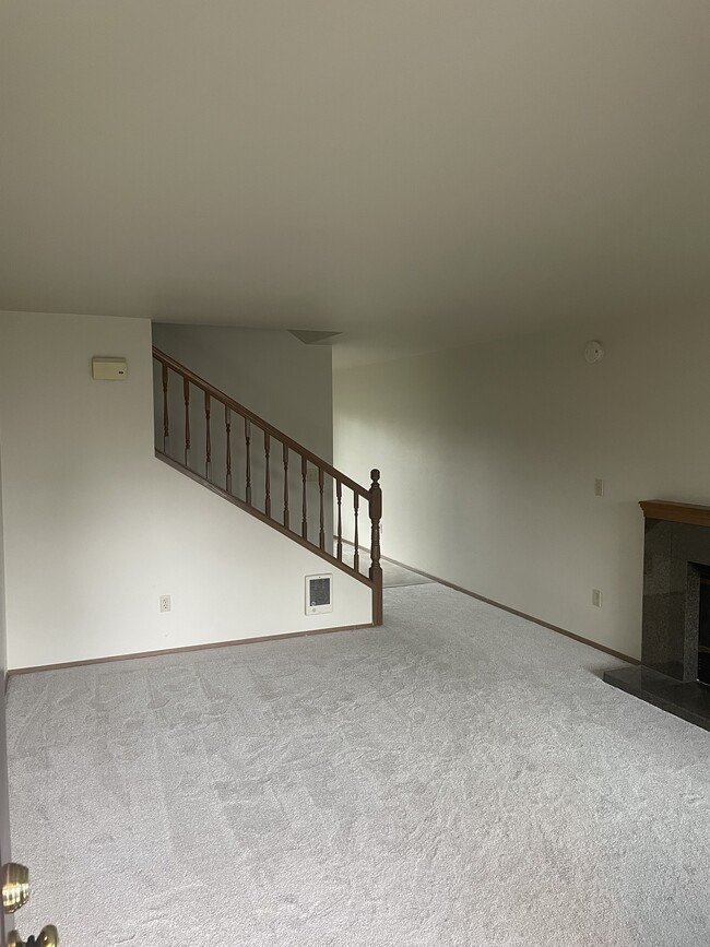 Living room view with fireplace - 607 65th Place SE